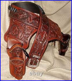 Western. 22 Holster Cowboy Plain Leather Gun Case Pistol Holsters Revolver Cover