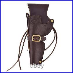 Western Leather Holster Cowboy Brown Hand Made Gun Case Pistol Holsters Gifts