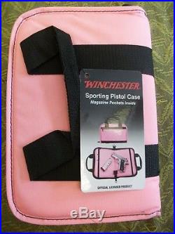 Winchester Pink Women's Pistol Revolver Soft Case Hand Gun Bag 11 SHIPS FREE