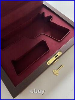 Wood And Leather box for Colt 1911. Hand-crafted-Limited Edition