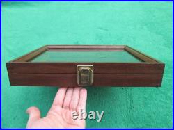 Wood Presentation Display Box Case Possibly for Pistol Gun Handgun Revolver USA