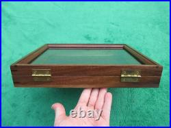 Wood Presentation Display Box Case Possibly for Pistol Gun Handgun Revolver USA