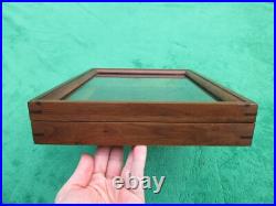 Wood Presentation Display Box Case Possibly for Pistol Gun Handgun Revolver USA