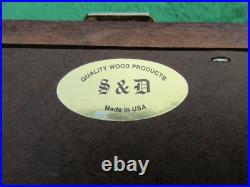 Wood Presentation Display Box Case Possibly for Pistol Gun Handgun Revolver USA