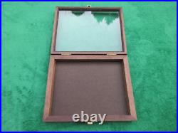 Wood Presentation Display Box Case Possibly for Pistol Gun Handgun Revolver USA