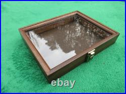 Wood Presentation Display Box Case Possibly for Pistol Gun Handgun Revolver USA