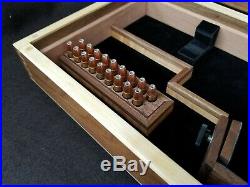 Wood (Walnut and Maple) Presentation Box/Case for Beretta 92, Taurus PT 92AFS