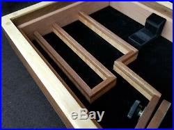 Wood (Walnut and Maple) Presentation Box/Case for Beretta 92, Taurus PT 92AFS