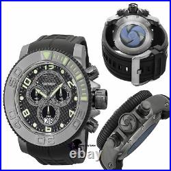 Wrist Watch Men's 0413 Sea Hunter Quartz 300m Chronograph Black Dial Case 58mm
