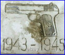 Ww2 1943-1945 wwII GUN Cigarette CASE Soviet SMERSH Pistol TT Handgun NKVD Rare