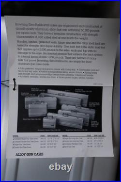 ZERO Halliburton X Browning Aluminum Gun / Camera Case 100C 12x9x5 (NEW)